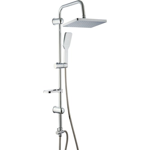 Shower Column with Hand Attachment and Soap Dish Chrome | Stalwart DA-039