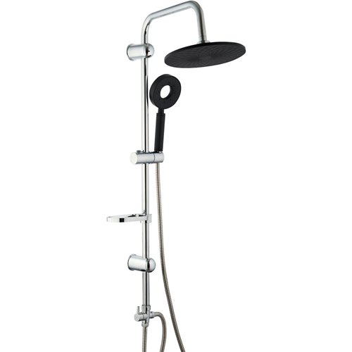 Shower Column with Hand Attachment and Soap Dish Chrome | Stalwart DA-053