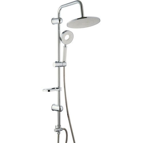 Shower Column with Hand Attachment and Soap Dish Chrome | Stalwart DA-058