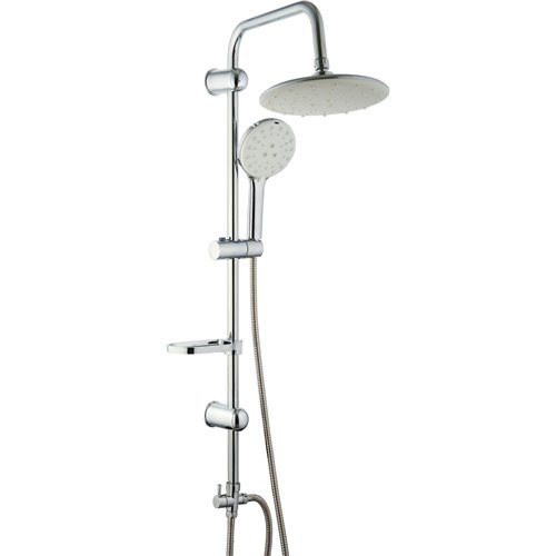 Shower Column with Hand Attachment and Soap Dish Chrome | Stalwart DA-022