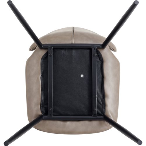 Side Dining Chair PU leather seat Natural | Stalwart DA-GSYH003N