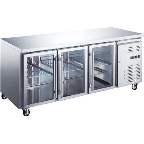 Commercial Refrigerated Counter 3 glass doors Depth 600mm | Stalwart DA-RS31VG