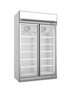 Commercial Display cooler 1195 litres Double hinged doors Top mount | Stalwart DA-TR101