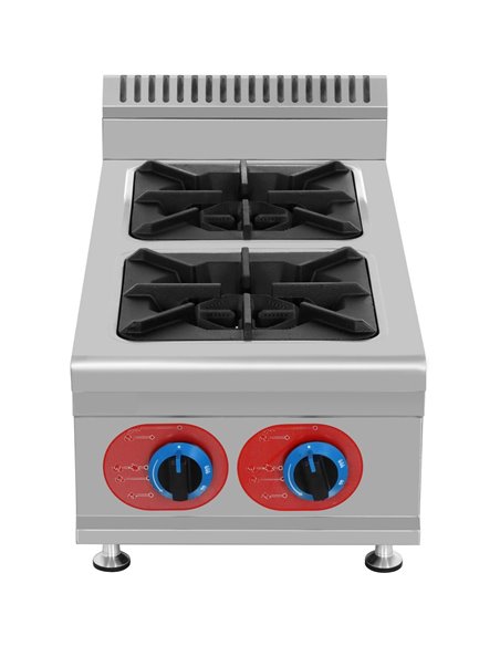 Commercial Countertop Gas Cooker 2 burners Natural Gas | Stalwart DA-GBR2H