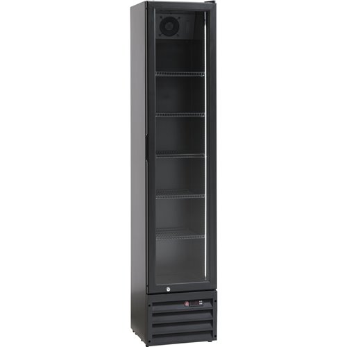 Commercial Display Refrigerator with Glass door 220 litres Black | Stalwart DA-BLG2201M