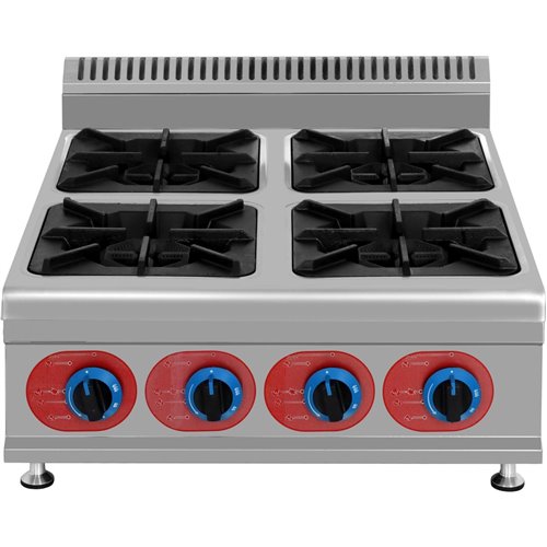 Commercial Countertop Gas Cooker 4 burners Natural Gas | Stalwart DA-GB4T
