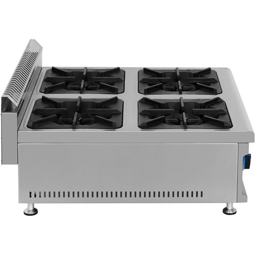 Commercial Countertop Gas Cooker 4 burners Natural Gas | Stalwart DA-GB4T