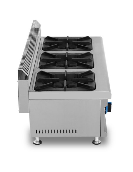 Commercial Countertop Gas Cooker 3 burners Natural Gas | Stalwart DA-GB3T