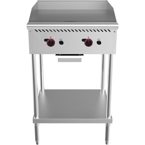 Commercial Gas Griddle Freestanding 610mm Width | Stalwart DA-MGG24MF