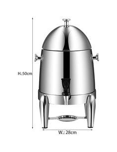 Commercial Stainless steel Juice Dispenser 12 litres | Stalwart DA-VICJDESS12