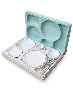 Professional Thermo Meal Tray with 5 Compartments | Stalwart DA-TT5N