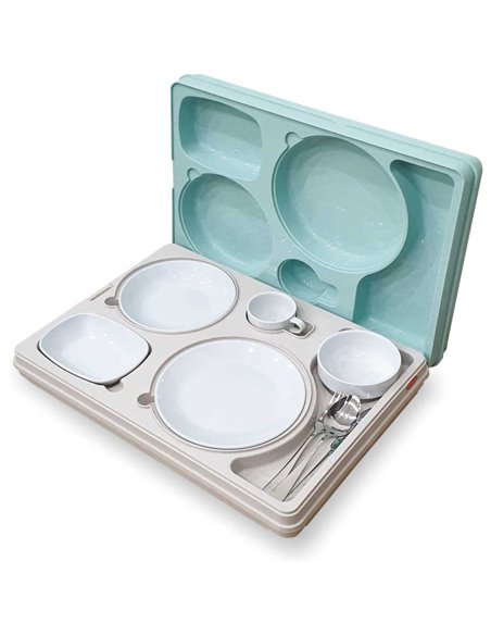 Professional Thermo Meal Tray with 5 Compartments | Stalwart DA-TT5N