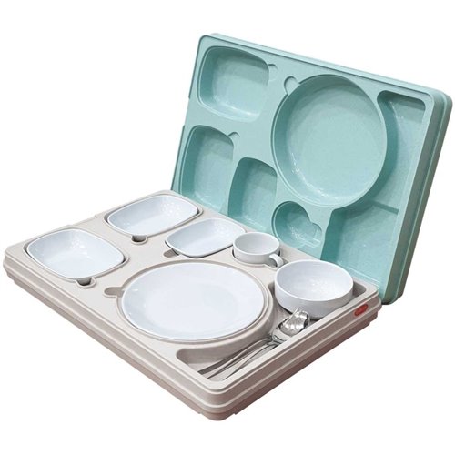 Professional Thermo Meal Tray with 6 Compartments | Stalwart DA-TT6N