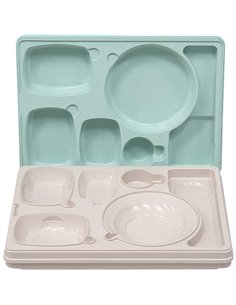 Professional Thermo Meal Tray with 6 Compartments | Stalwart DA-TT6N 2