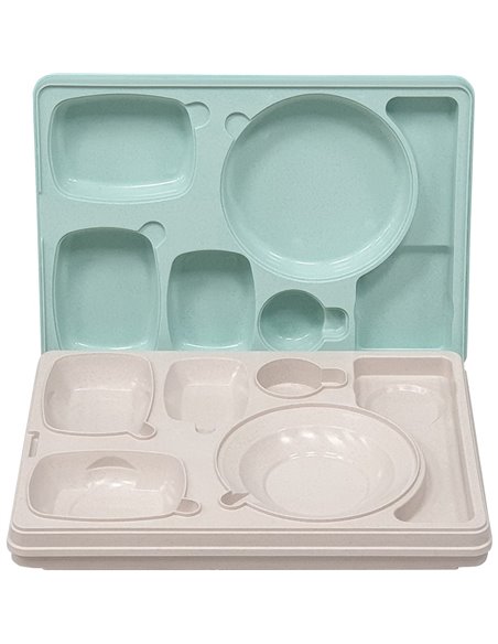 Professional Thermo Meal Tray with 6 Compartments | Stalwart DA-TT6N