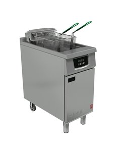 Falcon 400 Series Single Pan Twin Basket Electric Filtration Fryer Programmable with Fryer Angel