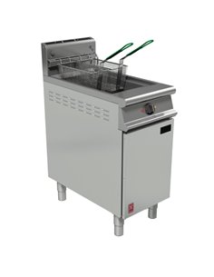 Falcon Dominator Plus Twin Basket Gas Fryer with Filtration & Fryer Angel Propane Gas