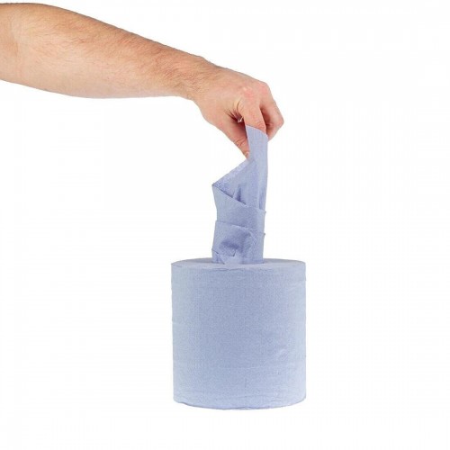 Jantex 6 Pack Blue Roll Centrefeed...