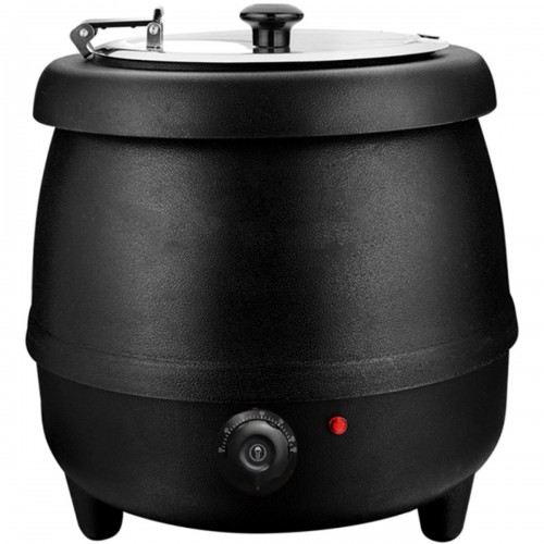 Black Soup Kettle 10 Litre Commercial Hot Display Mulled Wine