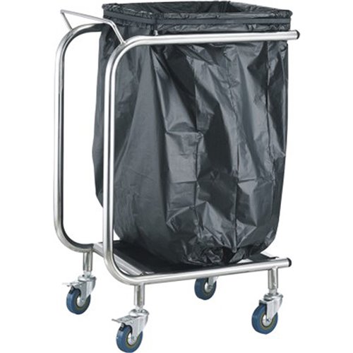 Professional Waste Bag Holder Trolley | Stalwart DA-STBH02