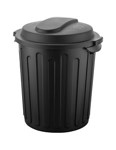 Waste Bin with Lid 60 litres Black | Stalwart DA-XDW60LB