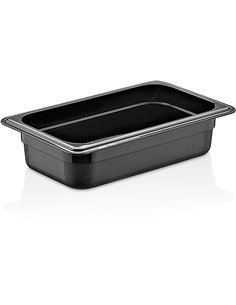 Polypropylene Gastronorm Pan GN1/4 Depth 65mm Black | Stalwart DA-GNPP1465B