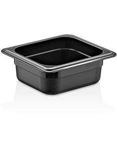 Polypropylene Gastronorm Pan GN1/6 Depth 65mm Black | Stalwart DA-GNPP1665B