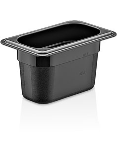 Polypropylene Gastronorm Pan GN1/9 Depth 100mm Black | Stalwart DA-GNPP19100B