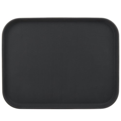 Serving Tray Polypropylene Rectangular 430x305mm Black | Stalwart DA-TF0003