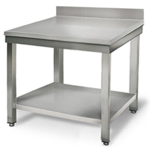 Professional Work table Stainless steel Bottom shelf Upstand 800x600x900mm | Stalwart DA-VT86SLB