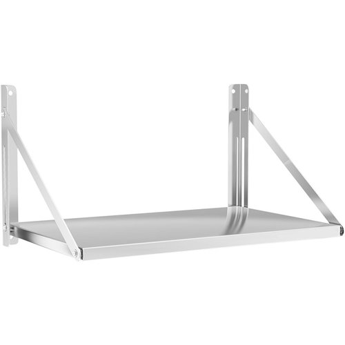 Board Style Foldable Wall Shelf Stainless Steel 600x300mm | Stalwart DA-330901