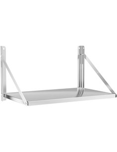 Board Style Foldable Wall Shelf Stainless Steel 800x300mm | Stalwart DA-330902