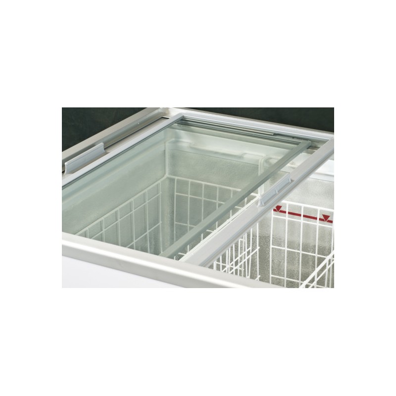 Prodis NV3 Vista Sliding Glass Lid Display Freezer with 5 Baskets 410