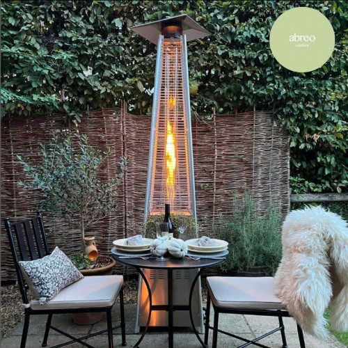 Glass Tube Pyramid Patio Heater Gas...