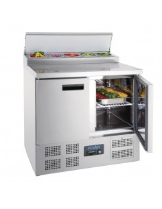 Polar Refrigerated Pizza and Salad Prep Counter 254Ltr G604
