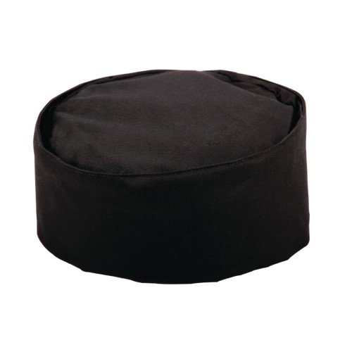 Whites Chefs Skull Cap Black 24in