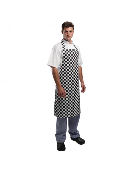 Whites Apron Black and White Check Whites Apron Black and White Check