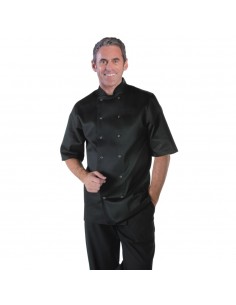Whites Vegas Chefs Jacket Short Sleeve Black XS