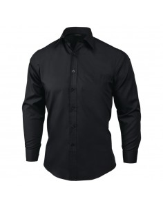 Uniform Works Dress Shirt Long Sleeve Black XL