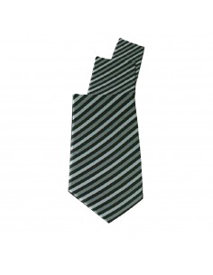 Uniform Works Tie Grey Skinny Stripe