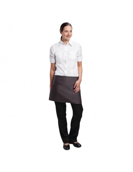 Uniform Works Short Bistro Apron Charcoal