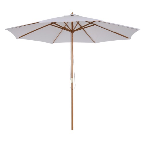 Garden Round Parasol 3m Diameter Cream for Home or Commercial use