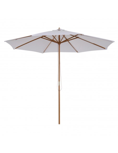 Garden Round Parasol 3m Diameter Cream for Home or Commercial use