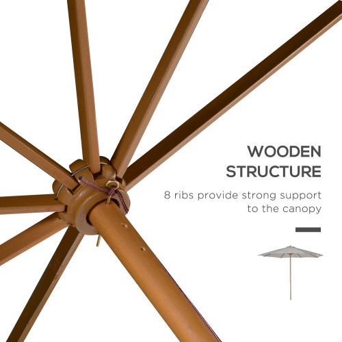 Garden Round Parasol 3m Diameter...