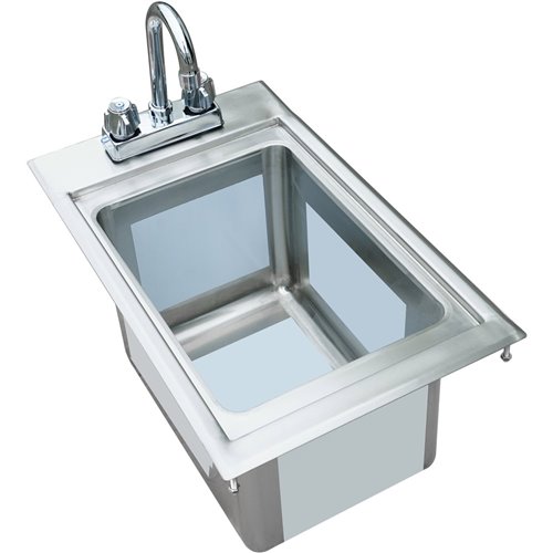 Drop-in Bar Sink 1 bowl Stainless steel | Stalwart DIBS1FB101410 Drop-in Bar Sink 1 bowl Stainless steel | Stalwart DIBS1FB101410
