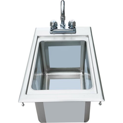 Drop-in Bar Sink 1 bowl Stainless steel | Stalwart DIBS1FB101410 Drop-in Bar Sink 1 bowl Stainless steel | Stalwart DIBS1FB101410