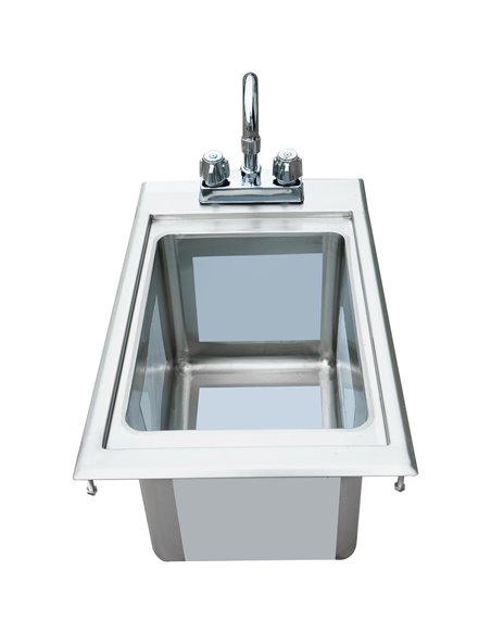 Drop-in Bar Sink 1 bowl Stainless steel | Stalwart DIBS1FB101410 Drop-in Bar Sink 1 bowl Stainless steel | Stalwart DIBS1FB101410