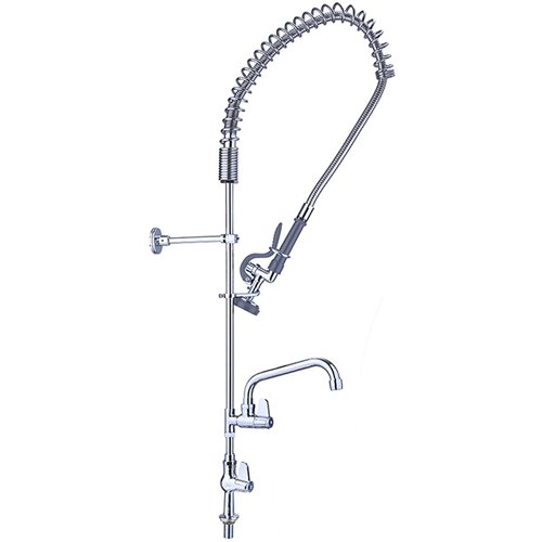 Pre Rinse Spray Unit with Swing faucet Deck mount Single inlet Height 1000mm Stainless steel | Stalwart EQ2803A12