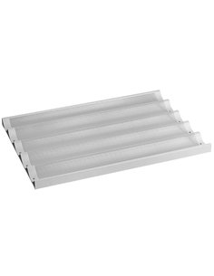 Oven Baguette / French Bread Baking Tray Aluminium 600x400x80mm | Stalwart FBR6040