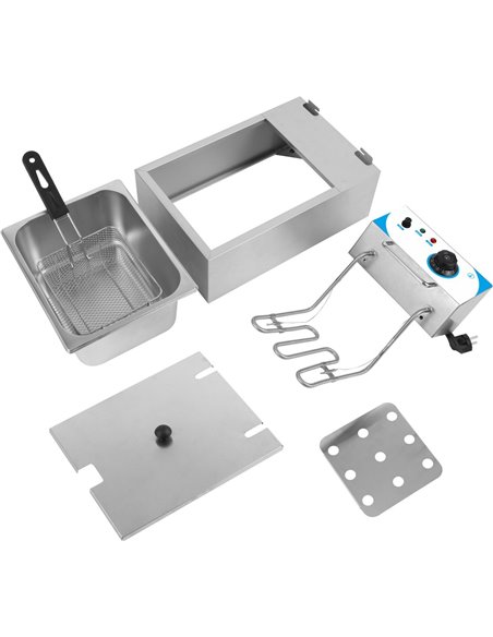 Commercial Fryer Single Electric 10 litre 2.5kW Countertop | Stalwart WHCDFS